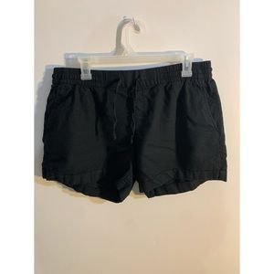 Old navy black linen shorts with drawstring